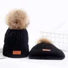 Fashion knitted Beanies for men women winter warm thicken slouch hats with fleece Soft Stretch Cable Acrylic cap Knit Beanie Stingy Brim hat