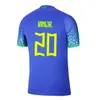 Giocatore versione 2022 2023 Maglie di calcio Brasile Marcelo Pele Paqueta Neres Coutinho Firmino Jesus Vini Jr 22 23 Brasils Football Shirt Kit Kit Uniform