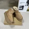 Platformlaarzen Designer Dames Winter Enkel Australië Snowboots Dikke bodem Klassieke warme pluizige laarsjes met bont