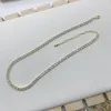 Choker 3 stks/lot hoogwaardige EST aankomst 3 mm heldere zirkonia -hoer met verlenging bruiloft sieraden