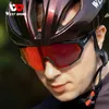 Utomhus Eyewear West Cykling 3 Lens Polariserade cykelglasögon UV400 SPORT SPORT SUNGLASSES Män kvinnor MTB Road Bike Goggles 221019