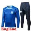 2022 2023 잉글랜드 성인 트랙 슈트 축구 저지 훈련 케인 스털링 Rashford Sancho Grealish 22 Mens Kids National Football Tracksuits 키트 생존