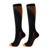 Sports Socks Men Mulheres Mulheres Compressão Protetor de Futebol Running Exercício Ciclismo de Fitness Alivie as varizes Alto T221019