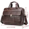 s Man Laptop WESTAL 14 Briefcases Business Totes Men for Document Black Leather Men Shoulder Bags Portfolio 315