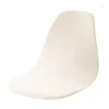 Chair Covers 2xElastic Shell Cover Solid Color Banquet Home Soft Polyester Slipcover Cream White