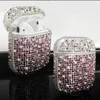 Headphone Tips 3D Cute Bling Diamonds Silicone Case For Apple Airpods 1/2 Cover Protective Earphone Headphones Cases Fit Apple Airpod Pro 2/1 Covers Gift
