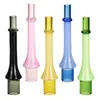 Coloré Fumer Verre Épais Fusée Style Pipes Portable Sec Herbe Tabac Porte-Cigarette Portable Catcher Taster Bat One Hitter Digger Tube DHL