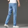 Pantaloni da uomo Taglia grande 42 44 46 Pantaloni larghi da uomo 5 tasche Jean Pant 2022 Jeans estivi da uomo classici blu casual