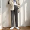 Männer Hosen Männer Casual Zipper Anzug Hosen Slacks Harajuku Alle-spiel Koreanische Baggy Elastische Gerade Breite Bein W1958