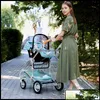 Коляски # Коляски Детские коляски для беременных Роскошная коляска High Landview 3 в 1 Портативная коляска Коляска Comfort For Born Drop Delivery Dhmnf