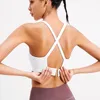 Yoga -Outfit europäischer und amerikanischer Sport Bra Frauen Fitness Cross Beautiful Back Unterwäsche Schocksichere Weste BHs