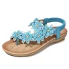Sandals 2022 Flower Accessories Round Toe Clip-In play play Travel Beach