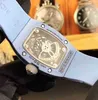 豪華なメカニクスは腕時計ビジネスレジャーRM07-01完全自動メカニカルブルーセラミックテープレディースRR1W