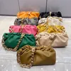 Sottile 2022 INS borse moda donna borsa in vera pelle di mucca alta qualità catena spessa nuvola gnocchi pochette borse a tracolla femminili