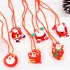 New Year Christmas Light Up Necklace Decoration Bracelets Led Children Gift Christmas Toys For Kids Girls 202201020