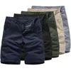 Pantalons pour hommes Couleur unie Pantalons d'été pour hommes Coton Casual Sports Joggers Shorts Cargo