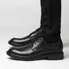 Vestido sapatos de vestido derby 2022 clássicos de couro genuíno sapato de trabalho preto homem grande tamanho 36-47 partido elegante formal para homens