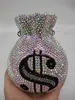 Evening Bags Fashion Novelty Dollar Designer Handbags Women Party Purse Money Ladies Wedding Bag For Diamond Clutches 221020