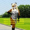 Brown Plush Furry Husky Dog Mascot Costume Fox Fursuit Adult Cartoon Character Outfit Cartoon Figure Performing Arts zx2884