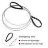 Metal Manual Wire Saw Chain String Scroll Outdoor Camping Wood Cutting Hike Emergent Survival Hunt Hand Tool