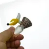 Glazen kom mannelijk gewricht roken accessoires 14 mm mannelijke bananenstijl voor bongs waterleidingen dab rig