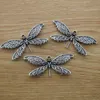 Pendant Necklaces Gothic Insect Dragonfly Charm For DIY Jewellery