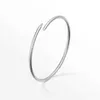 Bangle High Edition Small Model Slim Nail Bracelets Bangles for Women Men AAA Cubic Zirconia 316L Titanium Steel Jewelry Designer 4889382