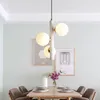 Lampes suspendues Nordic Dining Room 3 Lumière G9 Led Lustre Noir Blanc Métal Lustre Luminarias Lampe Suspendue Suspendre