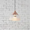 Lampes suspendues Dîner moderne Or rose Led Lustre en verre Creative Kids Room Coffee Shop Loft Décoration Luminaires suspendus