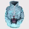 Men's Hoodies 2023 3D Tiger Hoodie Animal Face Saber-toothed And Women's Elastic Breathable Sportswear