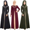 Ethnische Kleidung Donsignet Muslimisches Kleid Mode Abaya Dubai Applikationen Türkei Frauen Elegant Lang