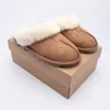 Projektant australijski śnieg pół kapcie scuffette ii S5125 różne style skórzane buty wewnętrzne zimowe płaskie australia futrzane buty damskie 35-42