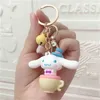 Porte-clés dessin animé grand chien à oreilles poupée clé mignon garçons et filles sac pendentif voiture petit cadeau