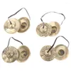Party Supplies 6.5cm Handcrafted Tibetan Meditation Tingsha Cymbal Bell With Buddhist Symbols Lucky
