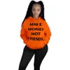 Women's Hoodies Sweatshirts Women Clothes Casual Sweatshirt Fashion Letter Printing Long Sleeve Hooded Slim Sweater Ladies Leisure Loose Pullover Plus Size Tops n