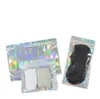 Smell Proof Bags Clothing Jewelery Cosmetics with hole resealable Foil Pouch Bag Flat laser color Packing for Party Favor Food Storage Holographic Colors