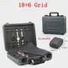 Luxury 186 rutnät Aluminium CASE Portable Case Box With Lock Smycken Displayer Storage Box J220825 J220906247K6570691