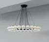 Nordic Minimalist Glass Lampy Lampy wiszące pierścień nowoczesne lampy wisiorek LED LUSTER Living jadalnia dekoracje do domu