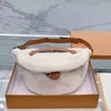 2022 Female designer Crossbody Bag luxury white butt Black leather leather outdoor cute Fanny pack LYB22013