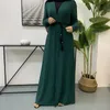 Abbigliamento etnico Donsignet Abito musulmano Moda Medio Oriente Eid Duabi Abaya Turchia Robe Cappotto maglione lavorato a maglia a maniche lunghe da donna