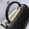 Tier Medium Coco Flap Bag 28cm Luxury Designer Handle Handbag Mirror Quality Womens Real Leather Quilted Purse Black Shoulder Gold Box Bag Wallet On Chain