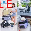 Hondenauto-stoelbedekkingen PICK KART Small en middelgrote draagtas Handscheiding Scheiding Draagbare vouwkattenwagen voor honden