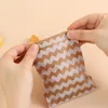 Gift Wrap 50pcs 18x13CM Wave Dot Kraft Paper Candy Biscuit Bags Packing Pouch Popcorn Bag Birthday Wrapping Supplies Pastry Tool