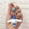 Porte-clés dessin animé grand chien à oreilles poupée clé mignon garçons et filles sac pendentif voiture petit cadeau