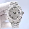 ساعة Wristwatches Diamond Watch Mens ساعة ميكانيكية أوتوماتيكية 41 ملم مع سوار Wristins Wrist-Wastwatch المرصع بالألماس