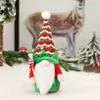 Neue Paar Fairy Dolls Stoff-Plush-Gnomes gesichtsloser Elf Zwerg Santa Claus Doll Weihnachtsspielzeug Dekorationen