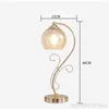 Table Lamps European Style Glass Bedroom Bedside Living Room Decoration Modern Desk Lamp Stand Light Home Deco Lighting Fixtures