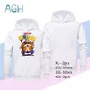 US Entrep￴t sublimation Blank White Hoodies for Men Women Adults Adults Soft Long Man Eareve With Cap DIY Party Party Home V￪tements Pulls 25pcs / Case Tailles mixtes
