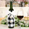 Décorations de noël cadeau sacs support bouteille de vin couverture décor pour la maison Navidad Noel ornements noël année 2022