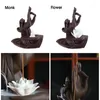 Fragrance Lamps Hand Ceramic Backflow Waterfall Smoke Incense Burner Censer Holder Decor Cones